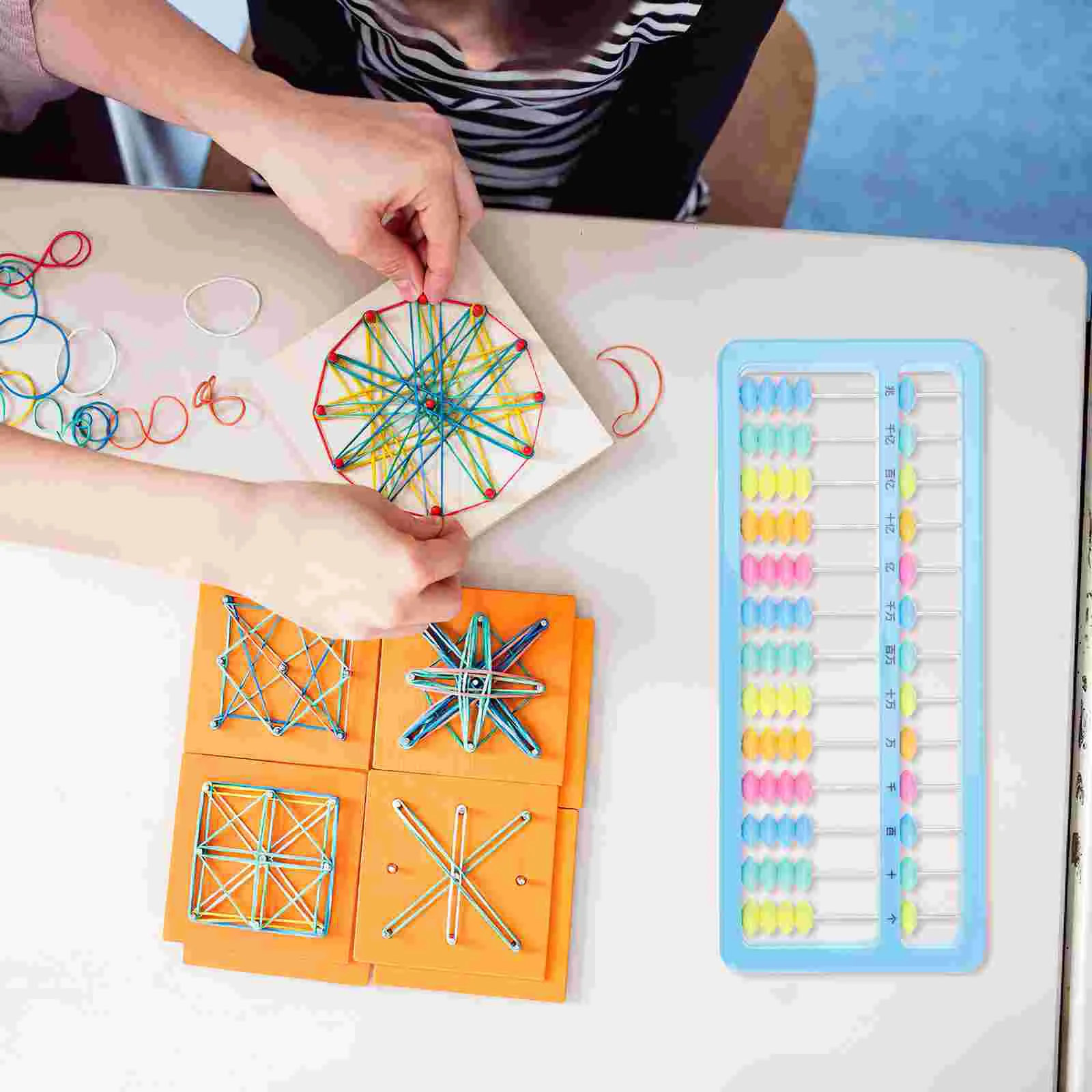 

Abacus Boys and Girls Math Kids Manipulatives Tool Fine Workmanship for Plastic Counting