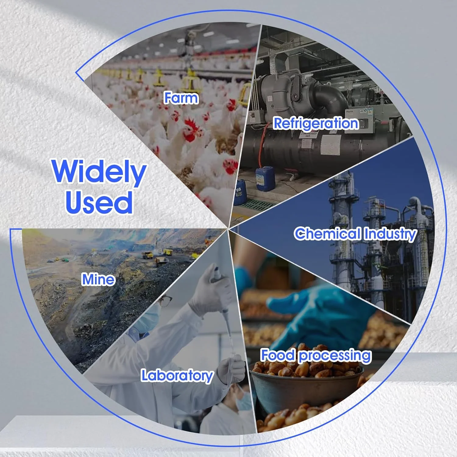 Formaldehyde & Ammonia Gas Detector 0-100ppm NH3 Monitor with Alarm, Temp & Humidity Display, Rechargeable & Backlit