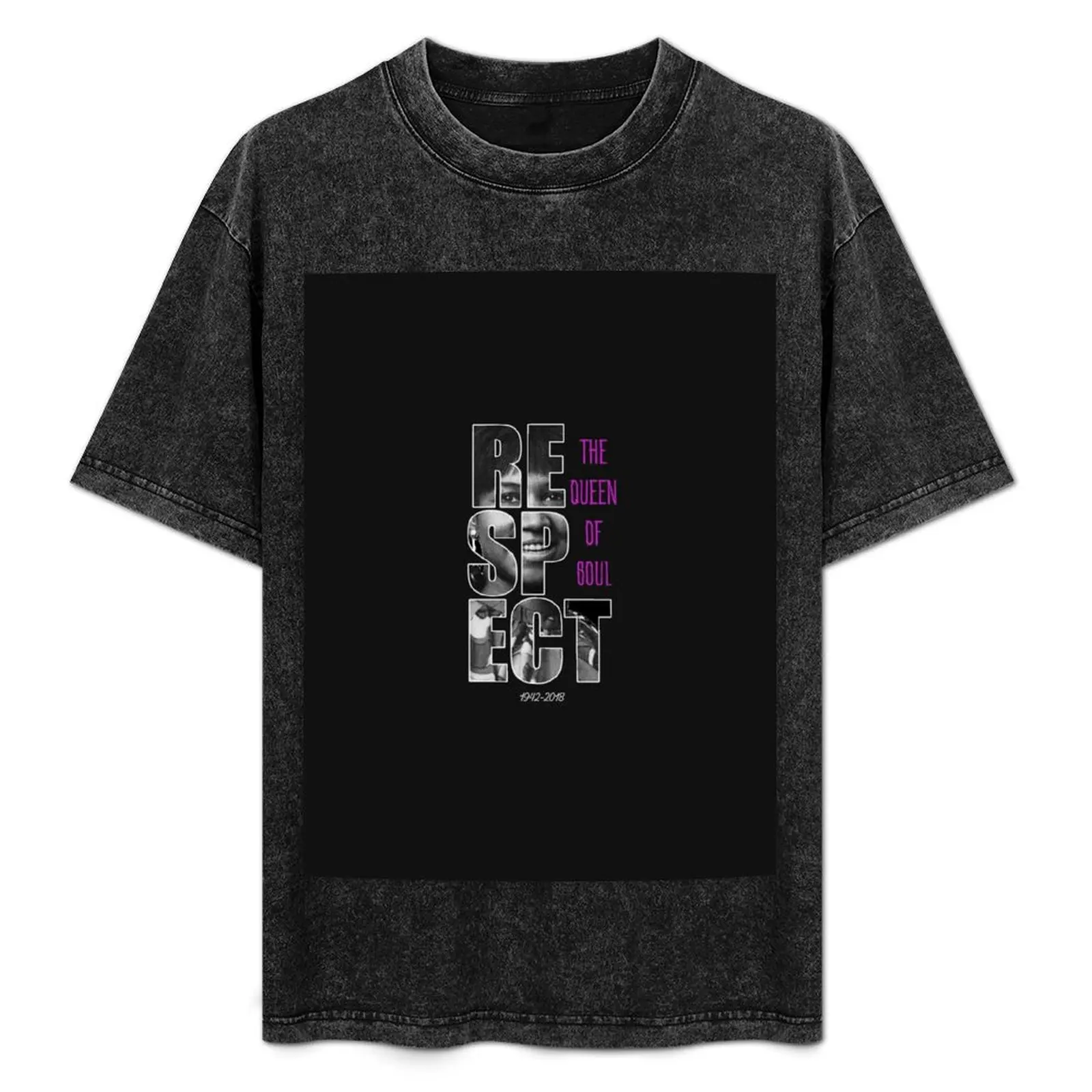 Camiseta ARETHA QUEEN OF SOUL RESPECT para hombres y mujeres, camiseta básica ligera de manga corta
