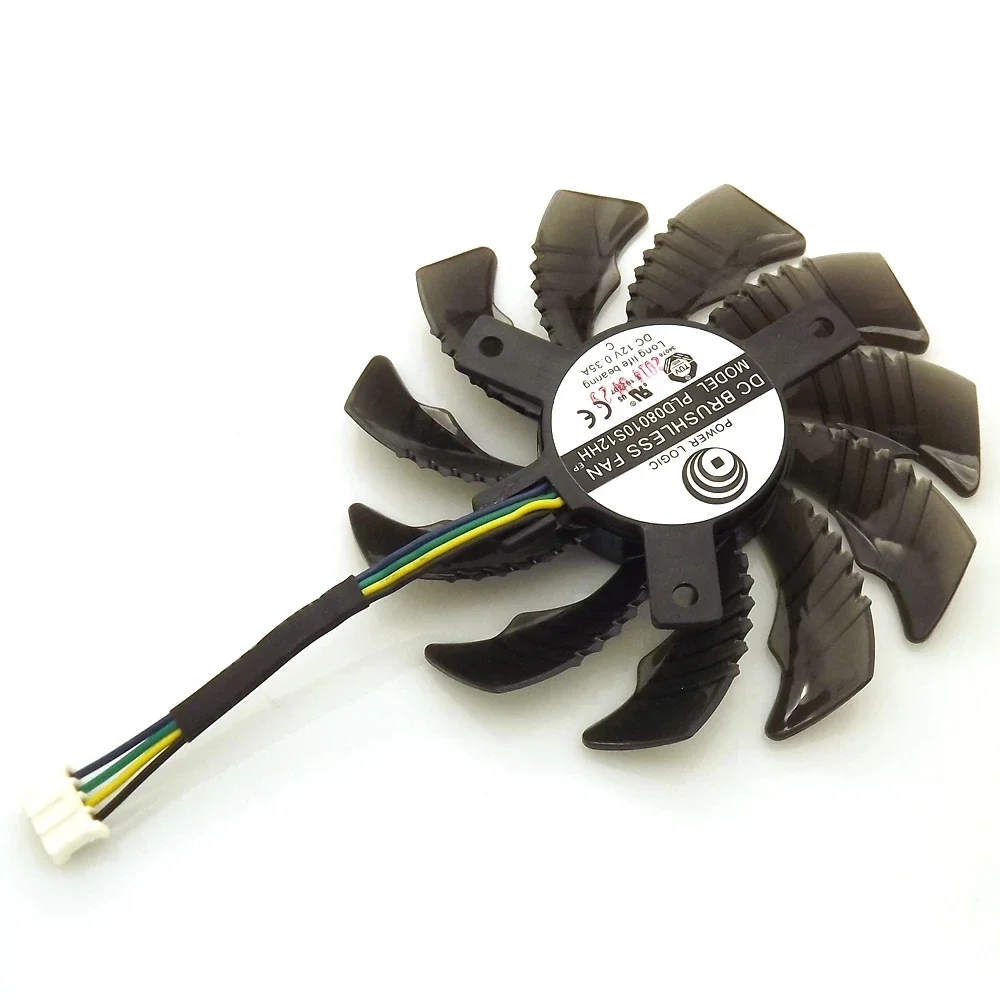 

PLD08010S12HH 76mm DC12V 4Wires 4Pin 0.35A For Gigabyte GTX960 GTX970 GTX980 Graphics Card Cooling Fan