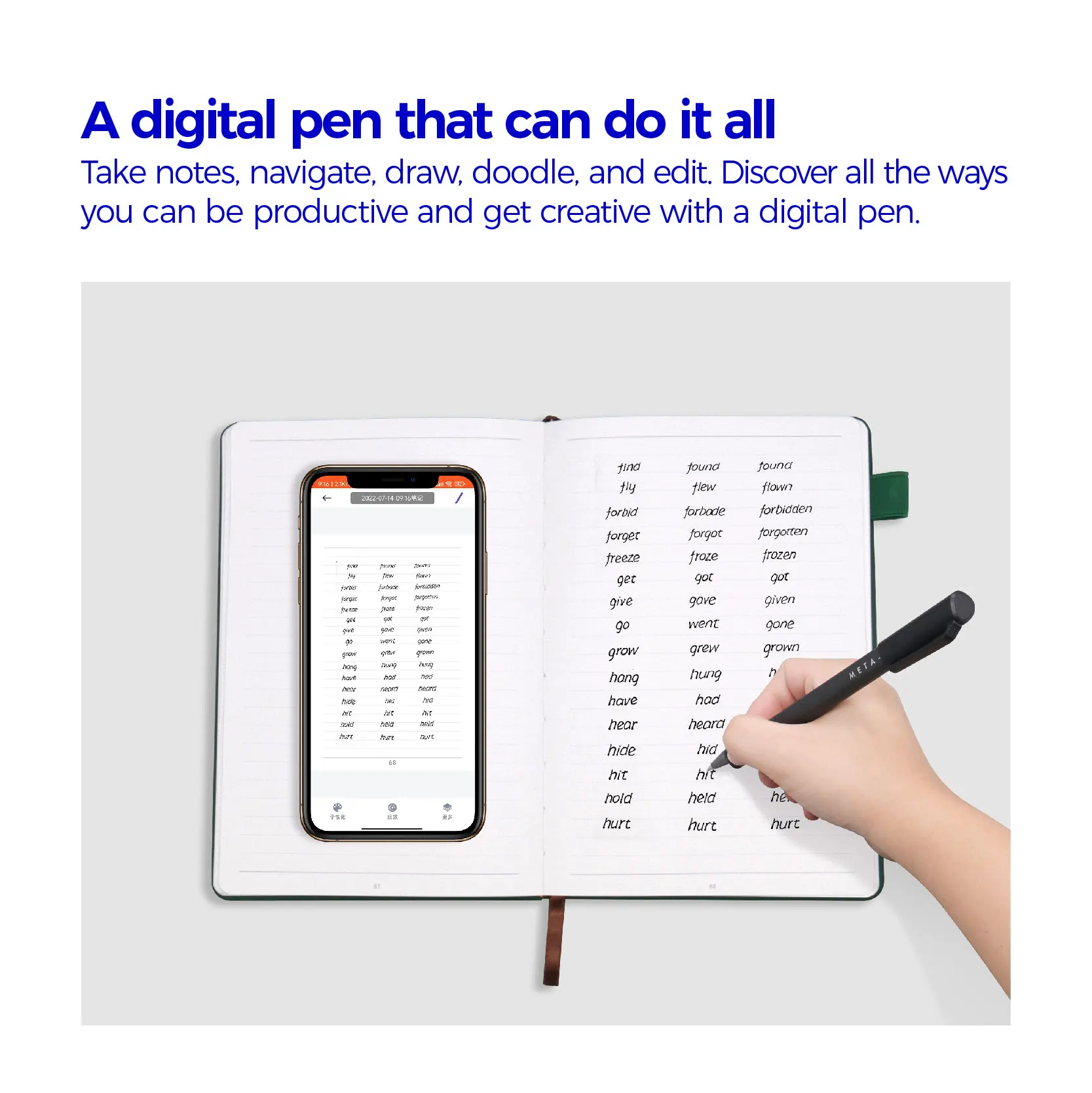 Easily Export livescribe Smart Digital Pen can Recognize up to 66 Languages with APP and Video Notebook