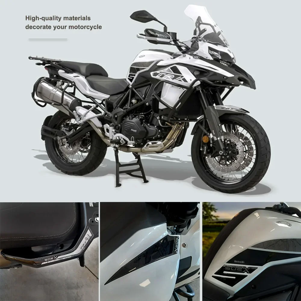 for BENELLI TRK 502 X Motorcycle 3D Resin Protection Stickers Kit Waterproof Anti-scratch Protector  2020 - 2022