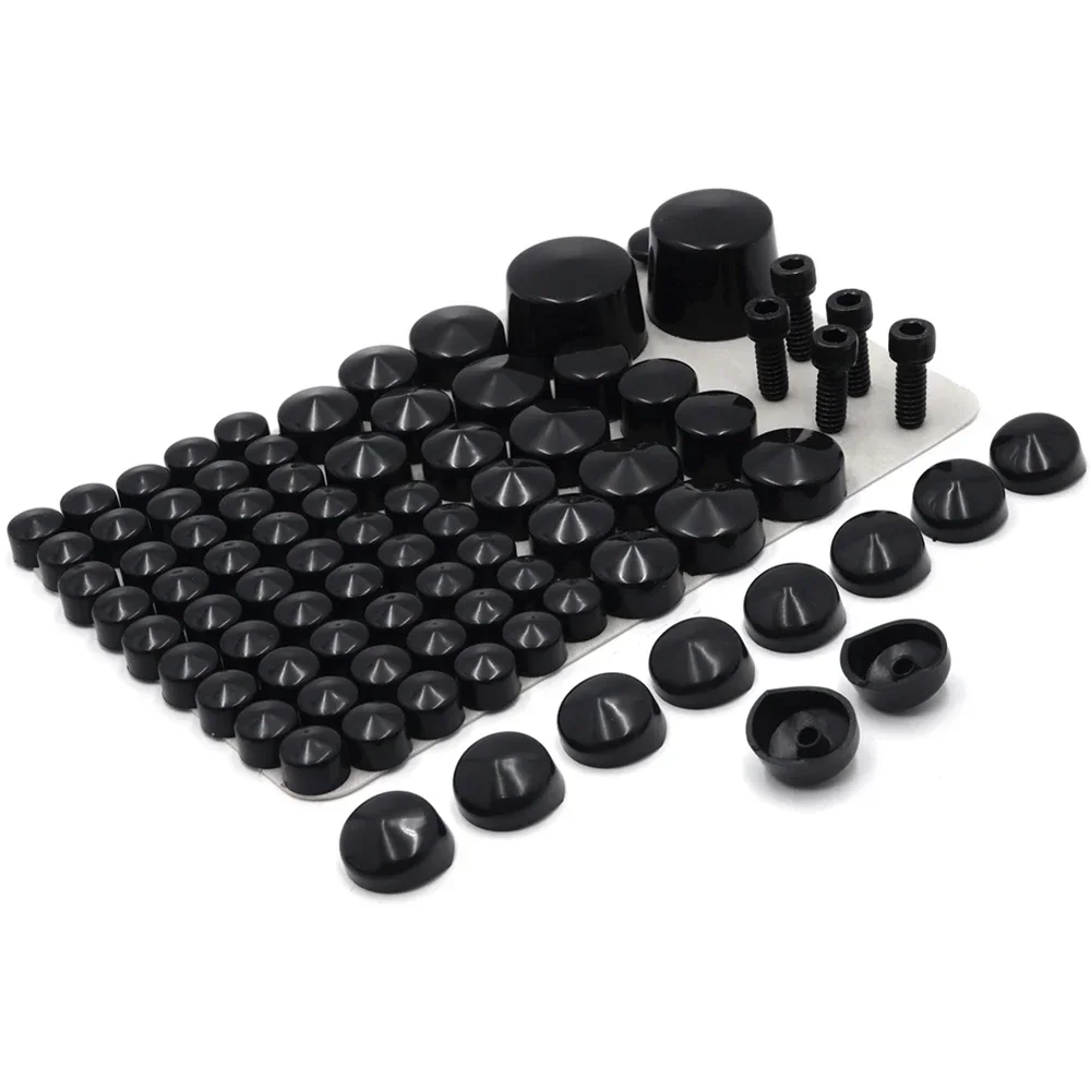 

Motorcycle Parts Bolts Toppers Caps For 2007-2016 2010 2011 2012 2013 2014 2015 Harley Davidson Softail Twin Cam Black/Chrome