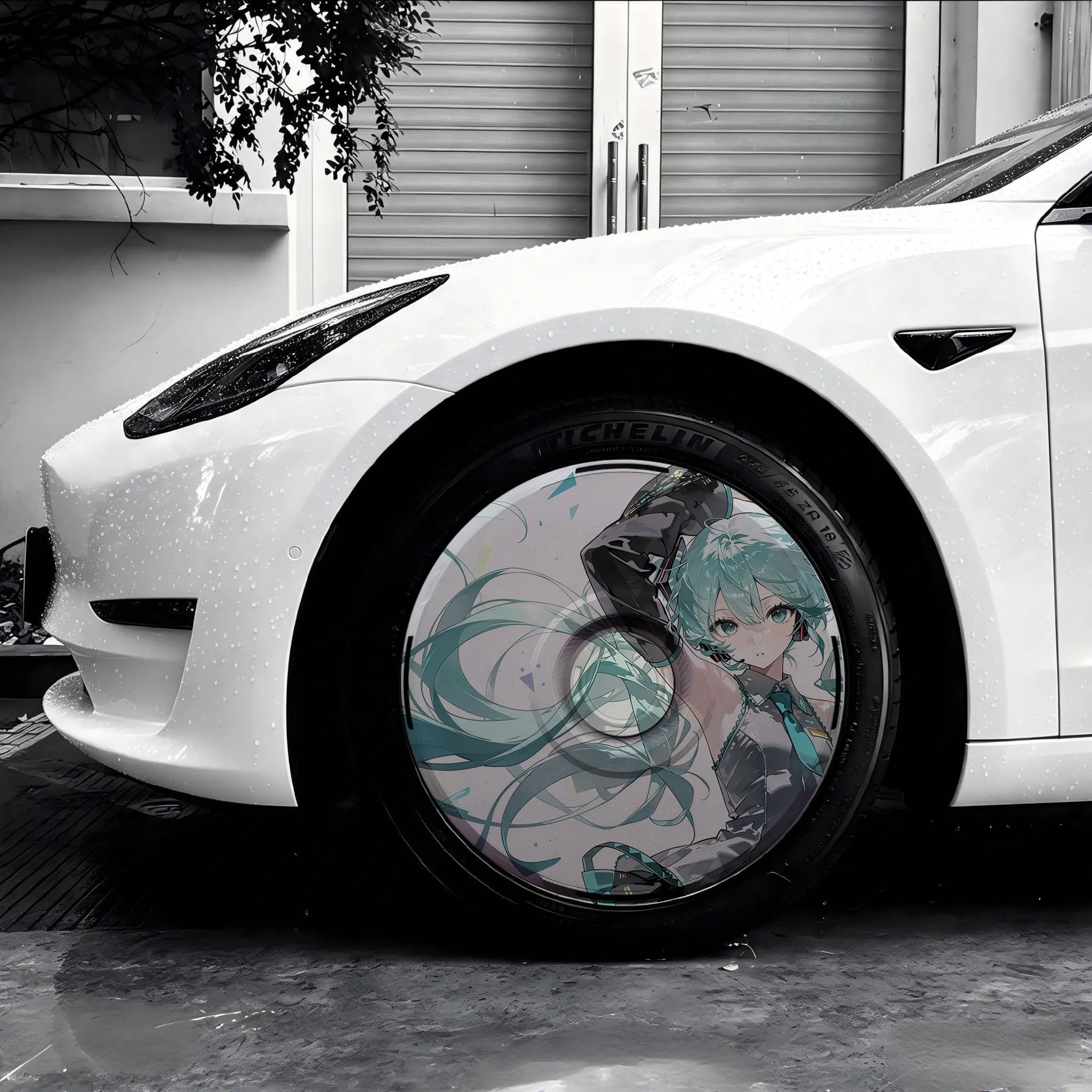 [MIKU] Suitable for Tesla Wheel Hubs, Protective Covers, Model Y/Model 3/Model YL, with Multiple Patterns to Choose from, 1pc