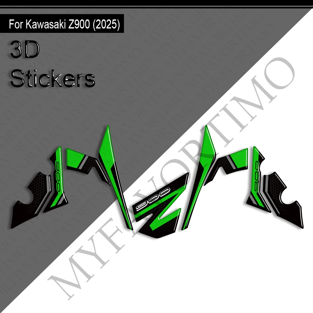 Voor Kawasaki Z900 Z900 SE 2025 2026 Motorfiets Tank Pad Cap Gas Stookolie Kit Kuip Spatbord Covers Stickers Decals protector