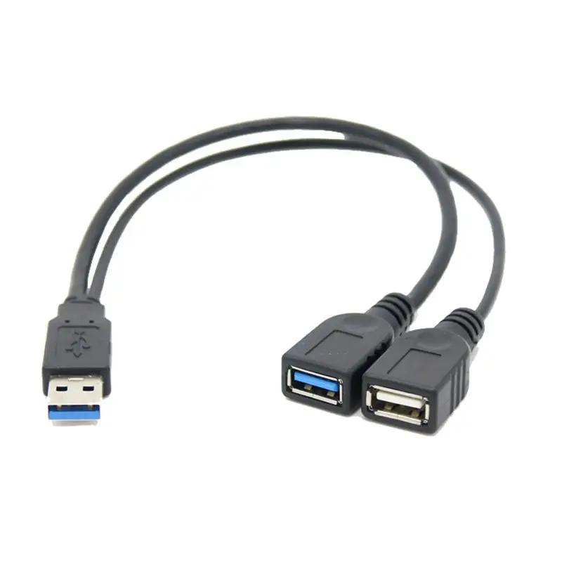 

USB 3,0 один в два кабель для передачи данных USB 3,0 Удлинительный кабель с одной на две шины, Кабель-адаптер один на два