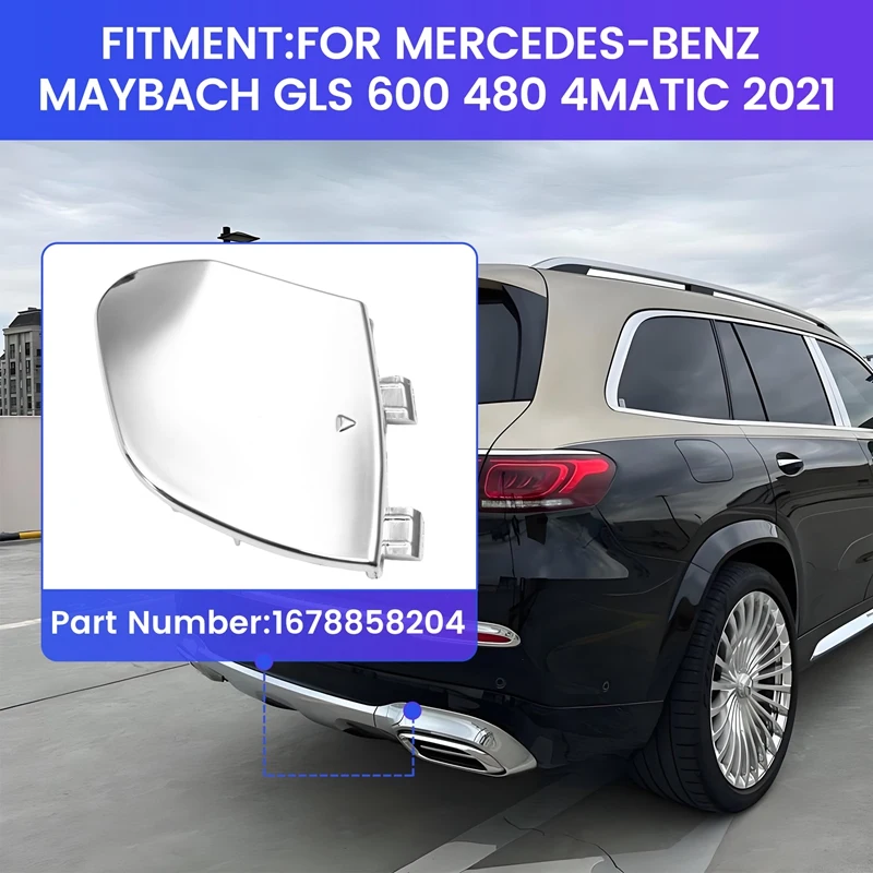 1678858204 المصد الخلفي غطاء مقطورة غطاء حلقة السحب لمرسيدس بنز مايباخ GLS 600 480 4MATIC 2021 #2