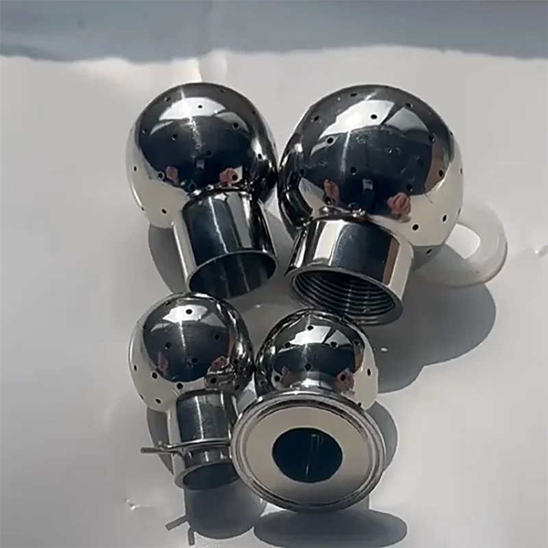 

SS304 Fixed Spray Ball 1/2"-2" BSP, Sanitary Stainless Steel Cleaning Nozzle for Tank Bottle Industrial Washing