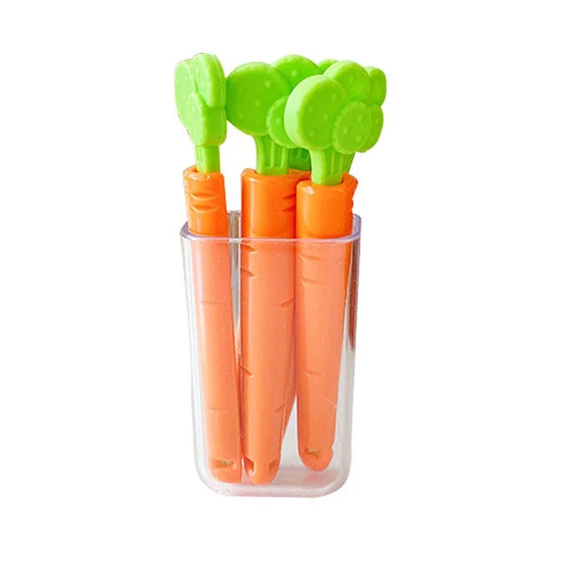 

Plastic Sealing Clip Carrot Moisture-proof Fresh-keeping Food Clips Snack Bag Sealing Clip Storage Box with Refrigerator Magnet