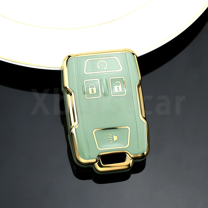 4 Buttons TPU Car Key Case for Chevrolet SUBURBAN Saboban GMC Sierra Canyon Colorado Silverado Auto Shell Full Cover Accessories