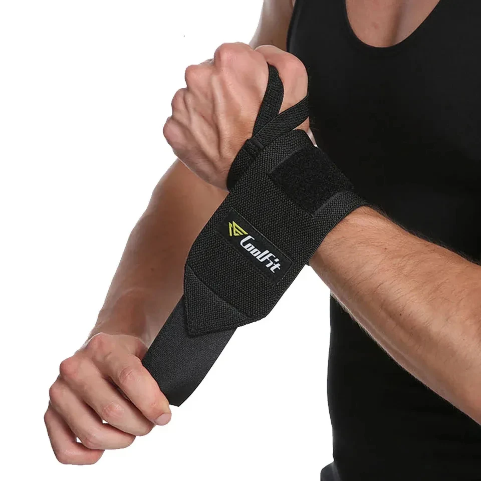 Weight Lifting Wrist Support Wraps with Thumb Loop Gym Elasticated Straps for Crossfit Strength Training Powerlifting Women Men