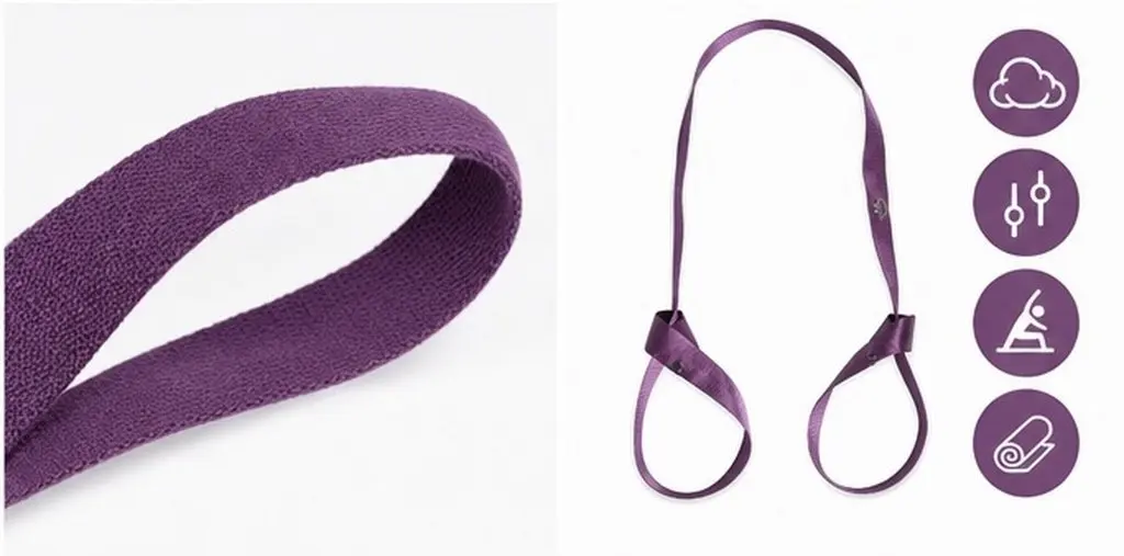 Yoga Mat Strap Adjustable Cotton Soft Portable Sling for Exercise Yoga Pilates Fitness Carrier Sling Outdoor Picnic Blanket