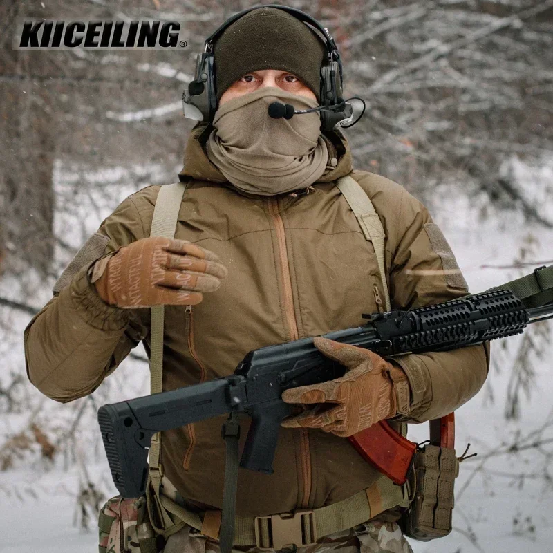 KIICEILING Polar L7 Tactical Jackets For Men Winter Warm Waterproof Windbreakers Hunting Camping Hiking Down Parkas Women's Coat