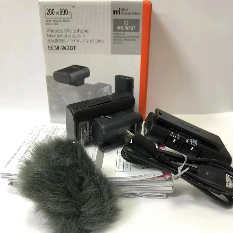 New Original ECM-W2BT wireless microphone for Sony a7s3 A1 A7C a7rm4 a7rm3 a7m3 a9m2 a7rm2 a6600 a6400