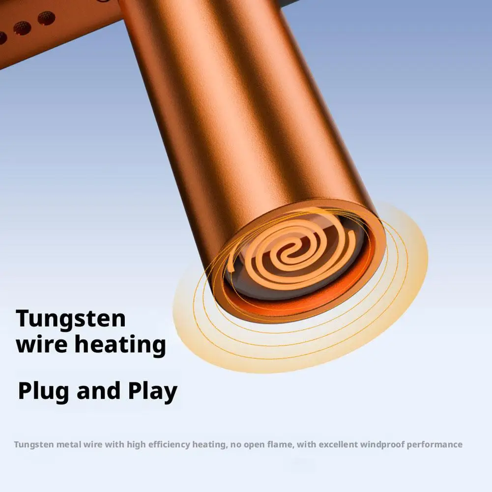 ولاعة صغيرة محمولة من النوع C للهاتف المحمول مع طاقة من النوع C بدون بطارية ولا لهب محول أمان محمول