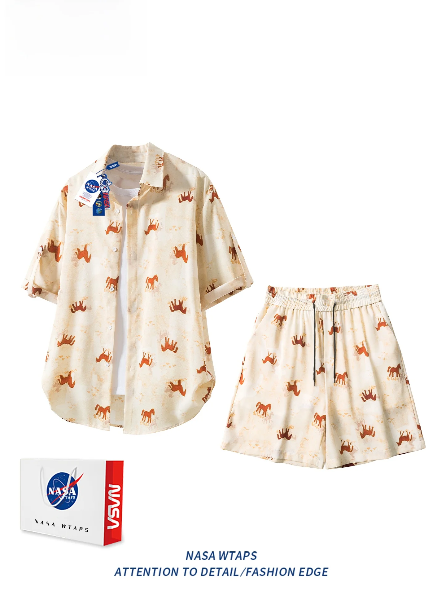 cool-ice-silk-thin-short-sleeve-wtaps-summer-casual-sportswear-set-for-men-beach-shorts-youth-polyester-fiber-shirt-shorts