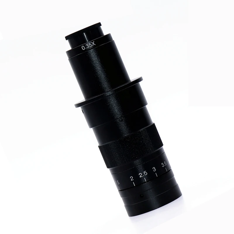 XDC-10A Monocular Microscope Head 0745 Lens 300 Times Continuous Zoom Industrial Microscope C/CS Port Lens