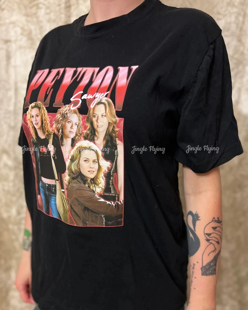 Peyton Sawyer One Tree Hill Hilarie Burton cytat Inspo koszulka z krótkim rękawem bawełniana koszulka Unisex