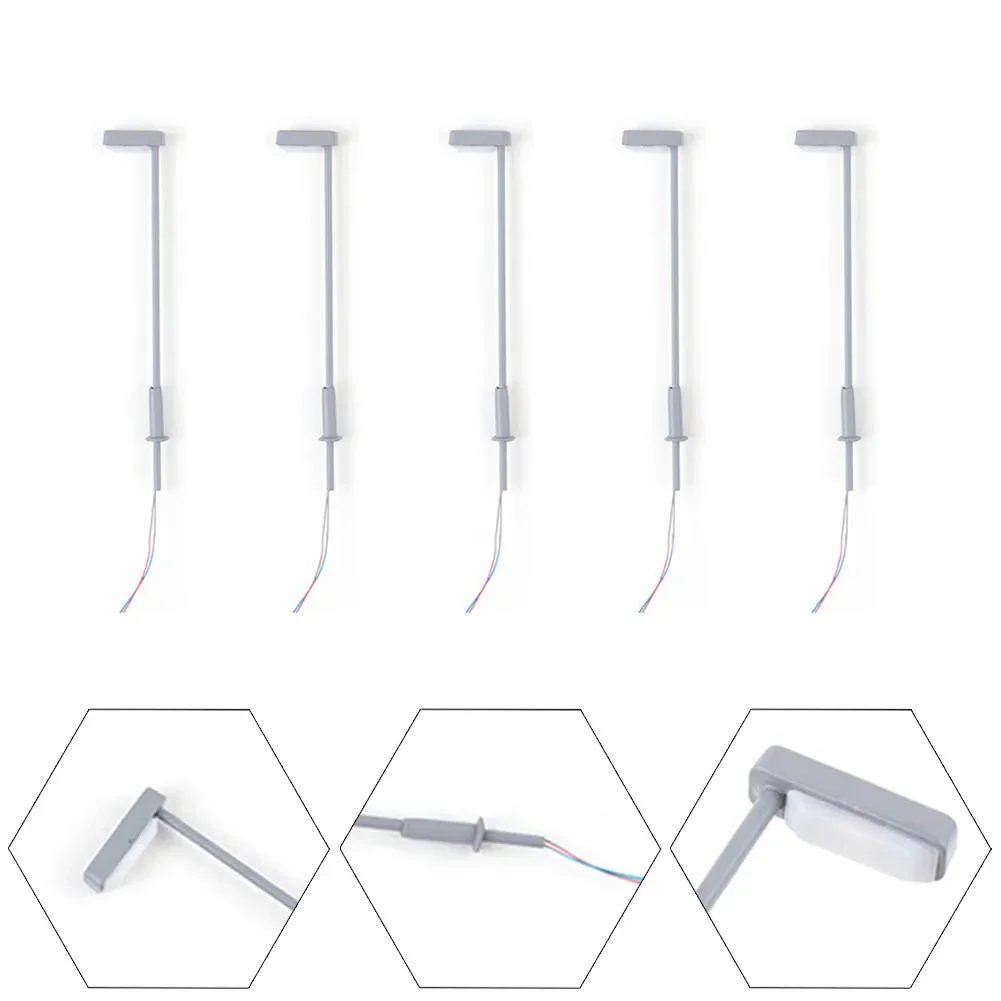 5 قطعة أضواء أنبوب الصلب N أضواء سكاليمودل LED الشارع لامبوست ملحق ديوراما الهندسة المعمارية المشهد قطار تخطيط أطقم