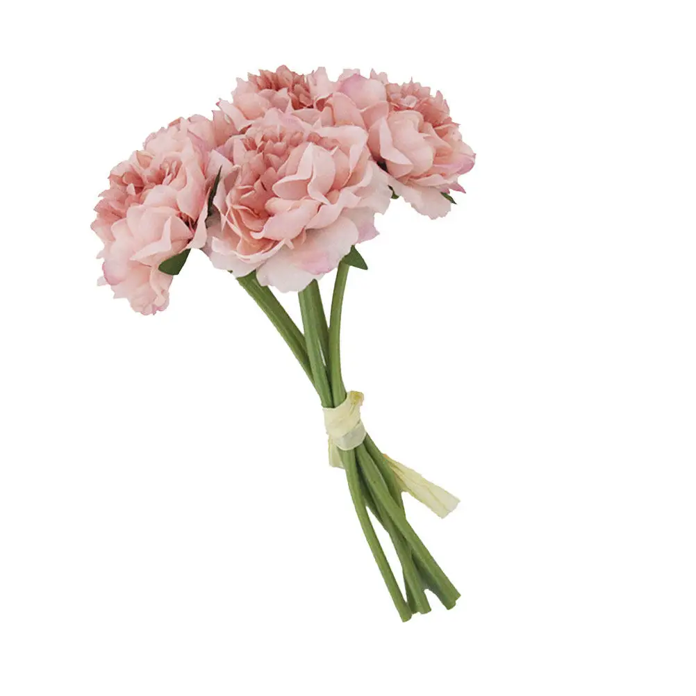 5Pcs Artificial Peony Flower Bouquet Lifelike Simulation Decorative Wedding Party Home Garden Decor Flower