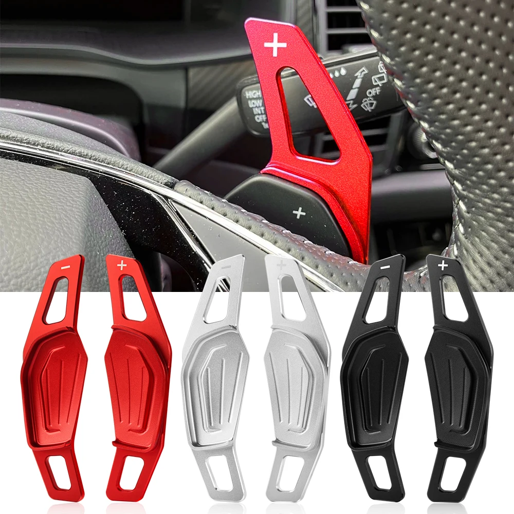 

For Skoda Octavia A8 MK4 ENYAQ IV RS VRS Karoq Kodiaq 2021-2024 Steering Wheel Carbon Fiber Shift Paddle Sticker DSG Gear