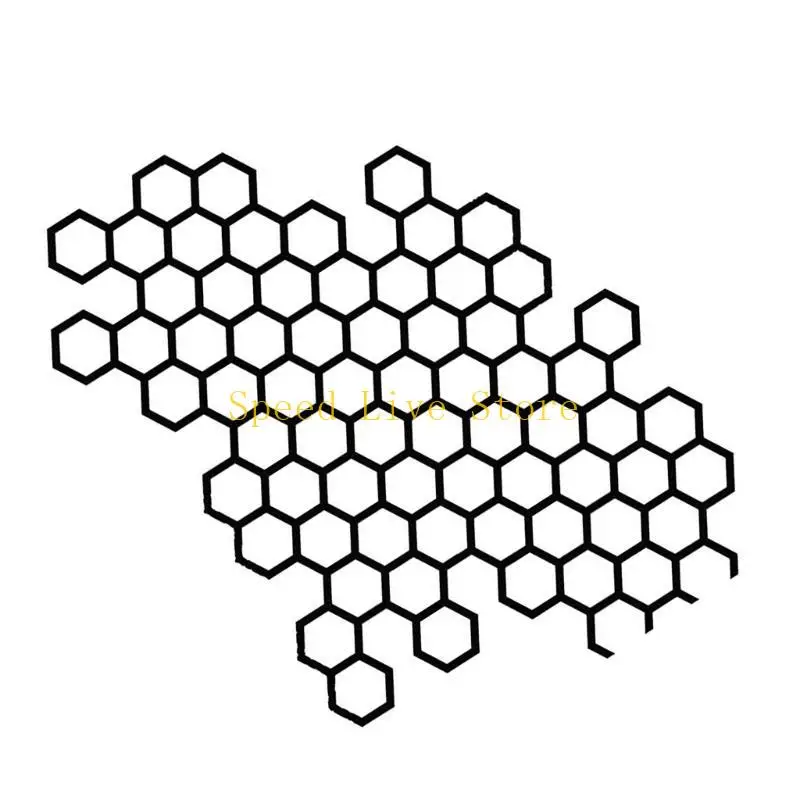 547C Honeycomb Hexagonal Pattern Car Sticker, Adhesive PVC Decals for Car/Truck Motorbike Side Stickers