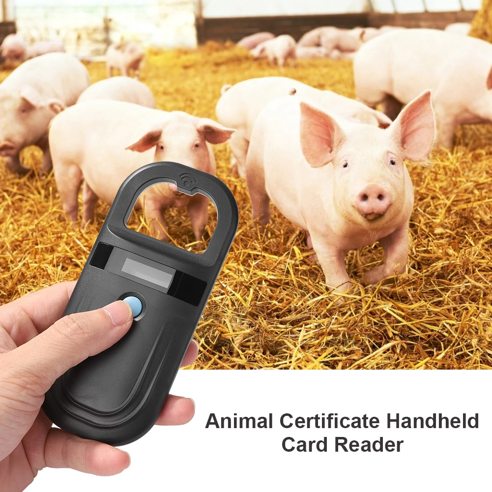 Pet Chip ID Scanner 134.2kHz 125kHz Animal Tag Scanner with Stable OLED Display Pet ID Reader for ISO 11784/11785 FDX-B and ID64
