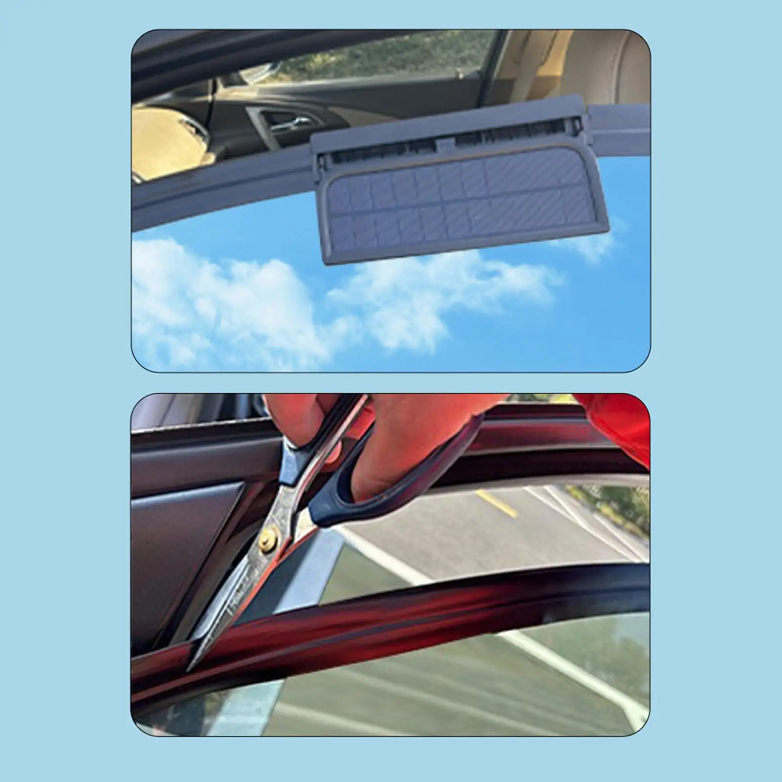 Car Fan Window Vent USB Installation Exhaust Fan Compact Ventilation Car Cooling Fan for Vehicles SUV Cars