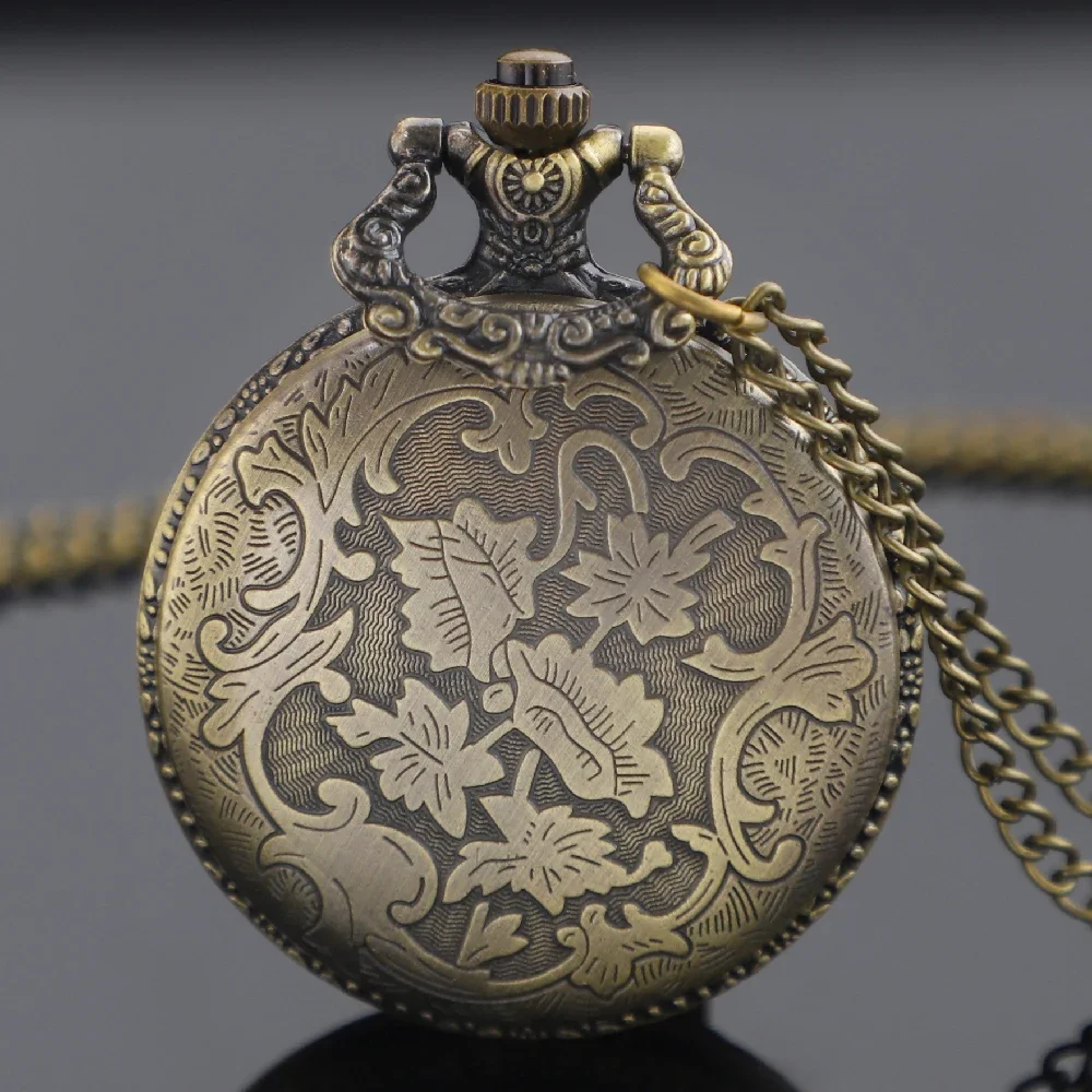 خمر سانتا كلوز الرجعية البرونزية ساعة الجيب كوارتز ساعة قلادة قلادة الساعات للرجال النساء الاطفال هدايا عيد الميلاد #5