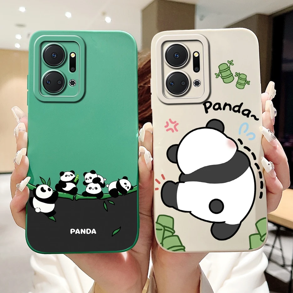 For Honor X7 X7a X7b Case Cute Panda Cartoon Cover Soft TPU Phone Case For Honor X7b X 7a HonorX7 HonorX7a HonorX7b Fundas Coque