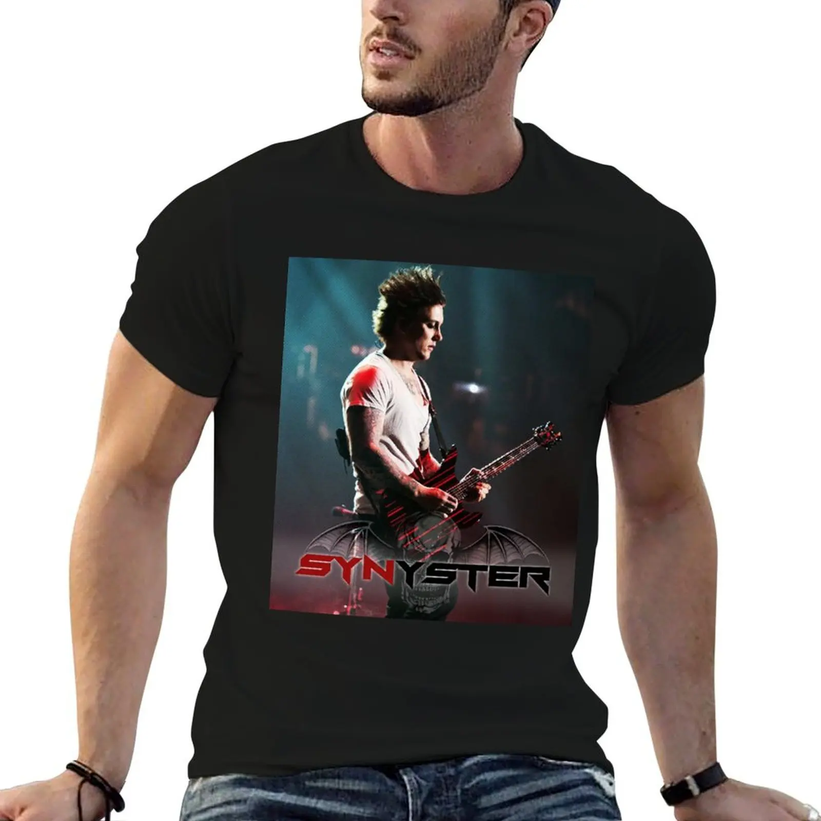 

Synyster Gates T-Shirt men t shirt cotton 100% funny t shirts dark humor T-Shirt