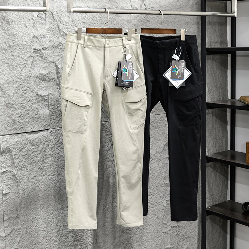 

High-Quali Men's Summer Faionable Straight Leg Workwear Casual Long Pants Qui Dry Breathable Comfortable Straight Cut