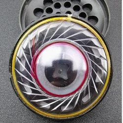 Controlador de auriculares portátil de 50mm, unidad de altavoz de auriculares Hifi de 40ohm para piezas de reparación de moda v con cubierta de malla, buena calidad, 2 uds.