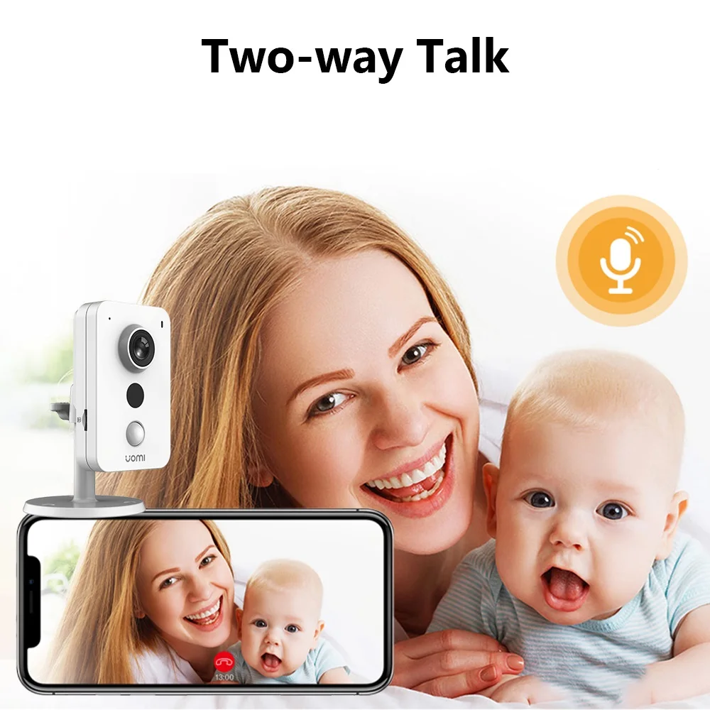 IMOU Cube 4MP WiFi IP Camera External Alarm Interface PIR Two-Way Talk Abnormal Sound Detection Excellent Night Vision IPC-K42P