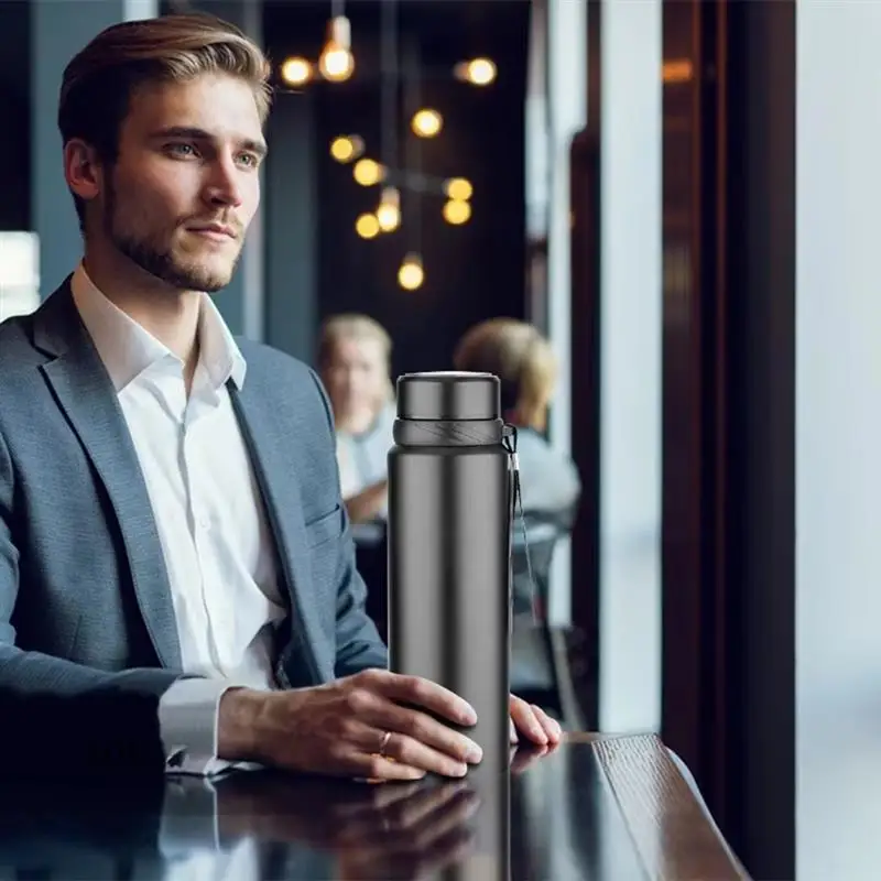 

New-Dual Insulation Water Bottle For Hot And Cold Beverages Ideal For Coffee, Tea, Water
