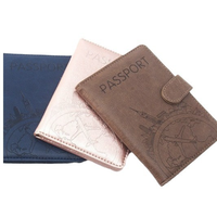 Secure RFID Leather Wallet for Men Travel Organizer Anti-Theft Card Holder Cash Passport Protection