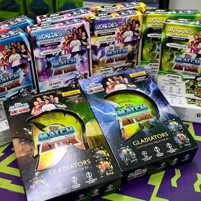 2026 الموسم الجديد مباراة Attax Eco Pack بطاقة تجارية شحن سريع مجموعة بطاقات ألعاب الأولاد هدايا عيد الميلاد #3