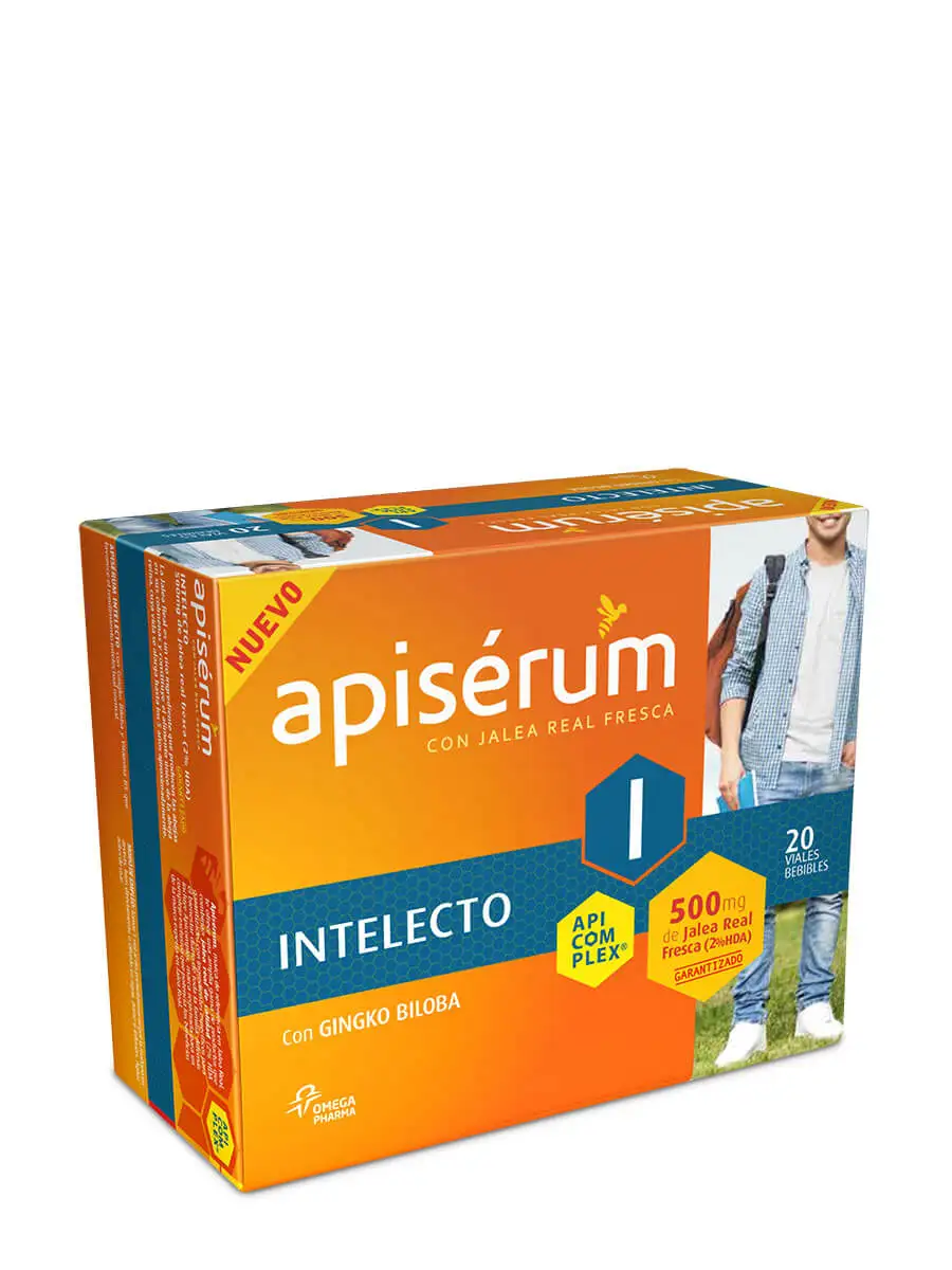 Apiserum intellect 18 vials-favors intellectual performance, concentration and memory