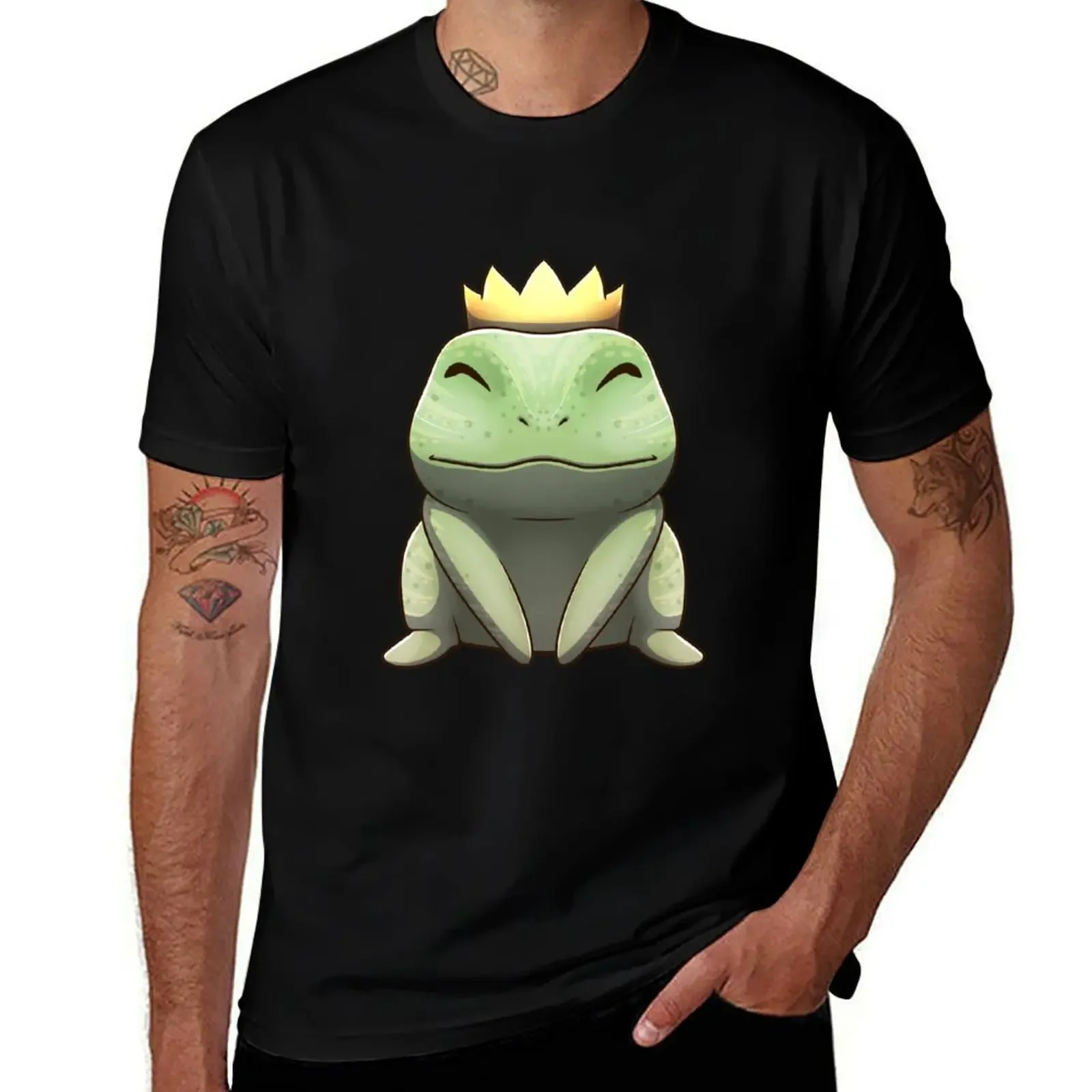 Frog Prince (Centered) T-Shirt anime tshirt Short sleeve tee cute clothes t shirt men 100℅ cotton