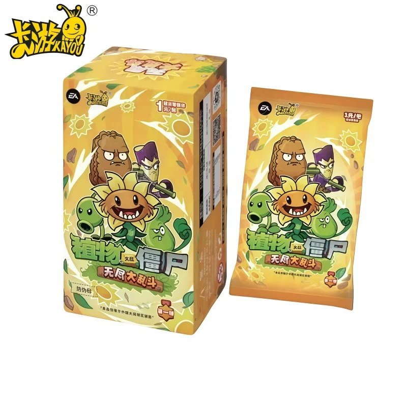 

Оригинальная карта Kayou Plants Vs. Zombies, коллекция праздничных рождественских подарочных коробок для отдыха, детский подарок, игрушки, подарки, редкие коллекции Ca