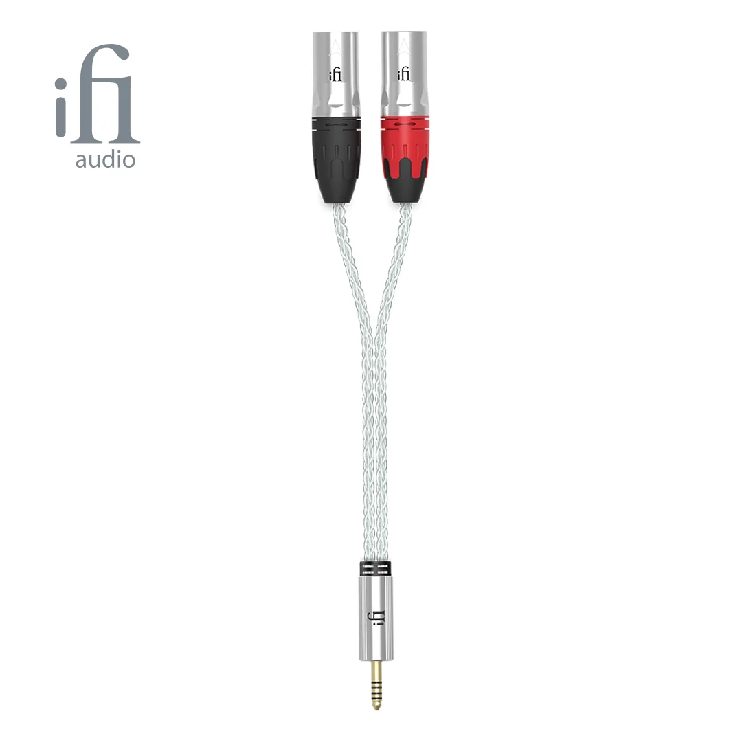 Imagem -02 - Cabo Adaptador Balanceado Ifi 4.4 mm para Xlr Transmissão de Sinal Balanceada 16american Wire Gauge Diâmetro Total Ofhc Condutores