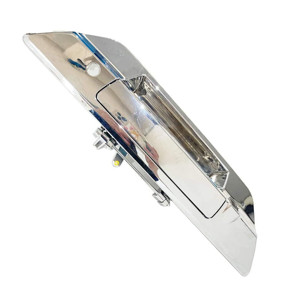 For Toyota Hilux Revo 2015 -2021 All Chrome Tailgate Handle Back Door Handle Trunk Handle with Camera and Key Hole Type