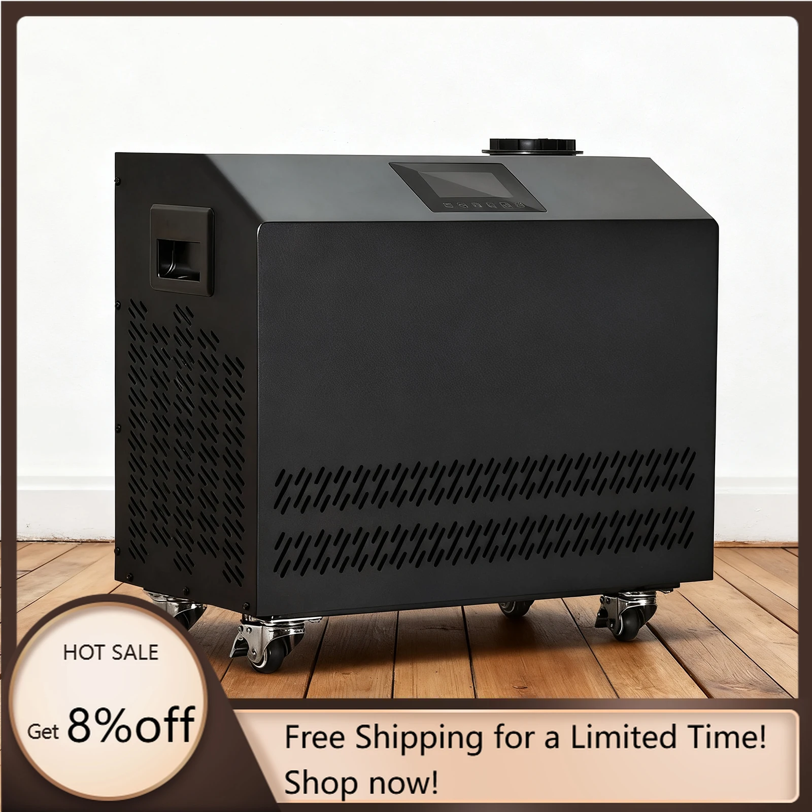 

220V Water-Cooled Ice Bath Chiller 1HP with Ozone Compressor Pump Versatile Cold Plunge System