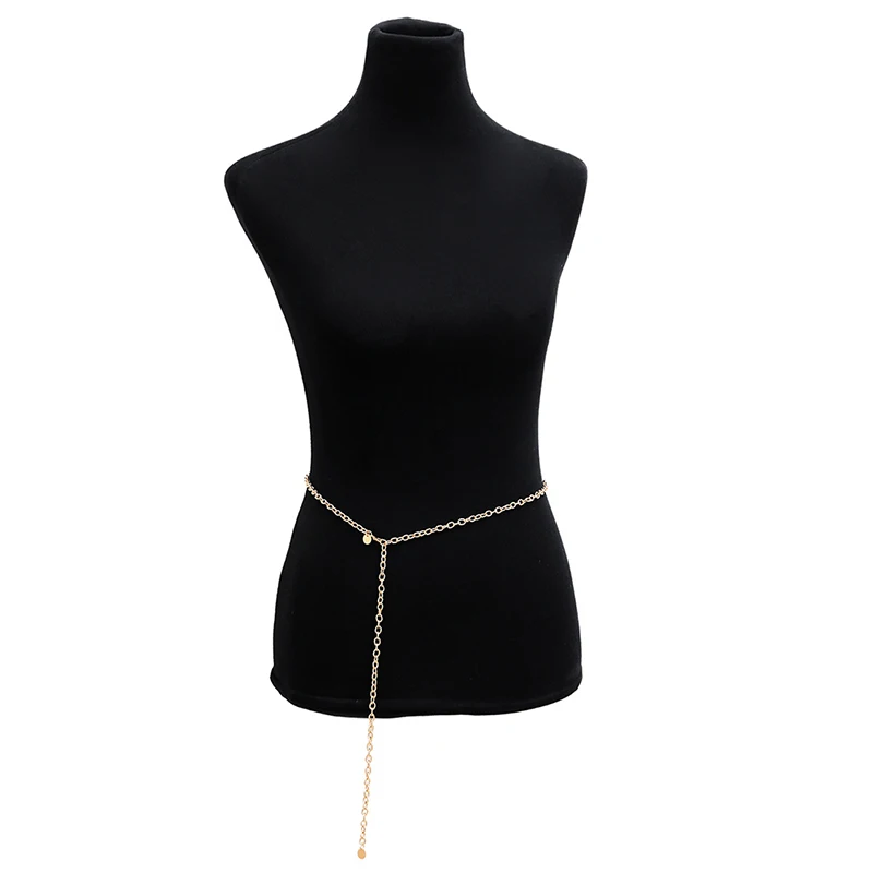 Fashion Women Lady Waist Chain Belt Metal Gold Silver Color Waistband Chain Belt For Dress Shirts Clothes Accessories