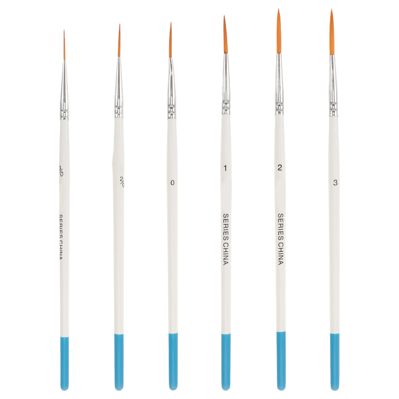 

6Pcs Miniature Detailing Paint Brushes Fine Tip Nylon Hair Small Brush Set for Fine Line Work Watercolor Oil Acrylic Painting