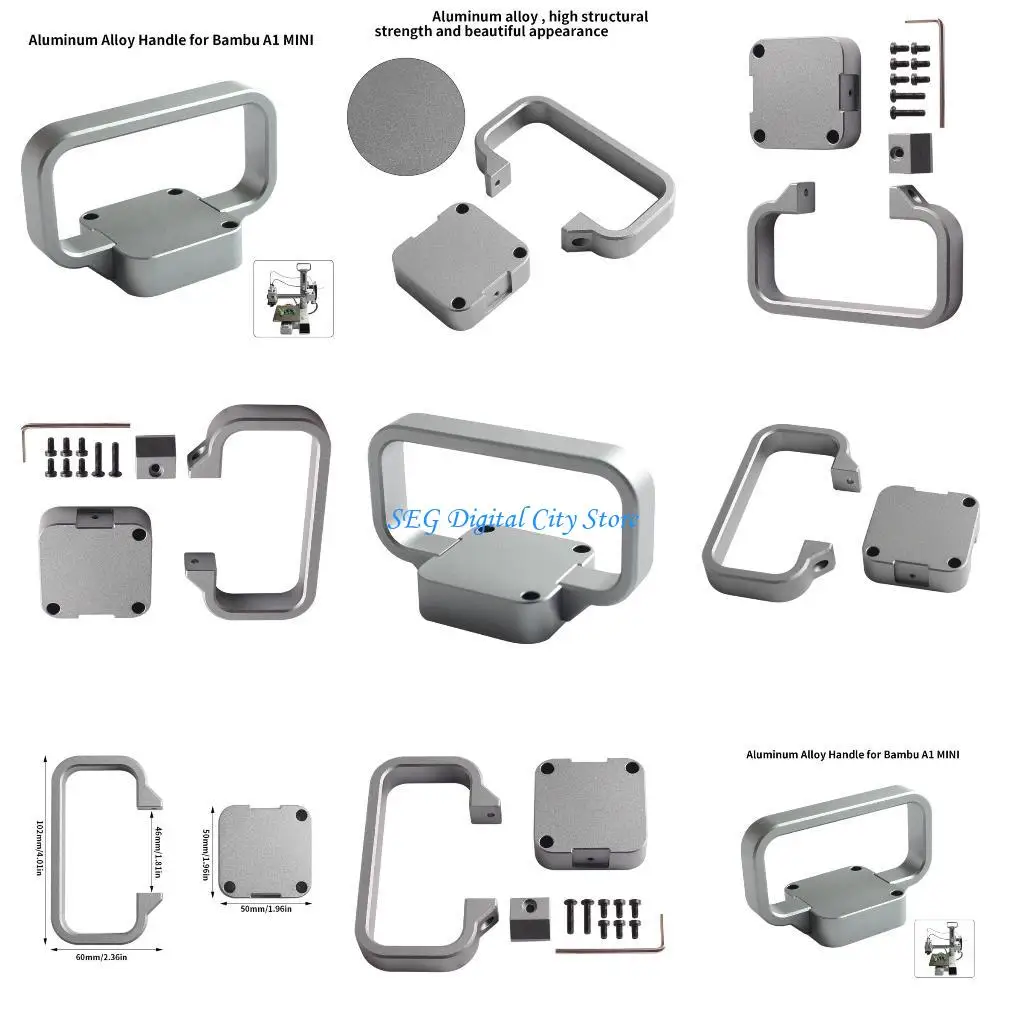

U75B Practical Handle Easy to Hold Grip Handle for 3D Printers Upgrades Movable Grip