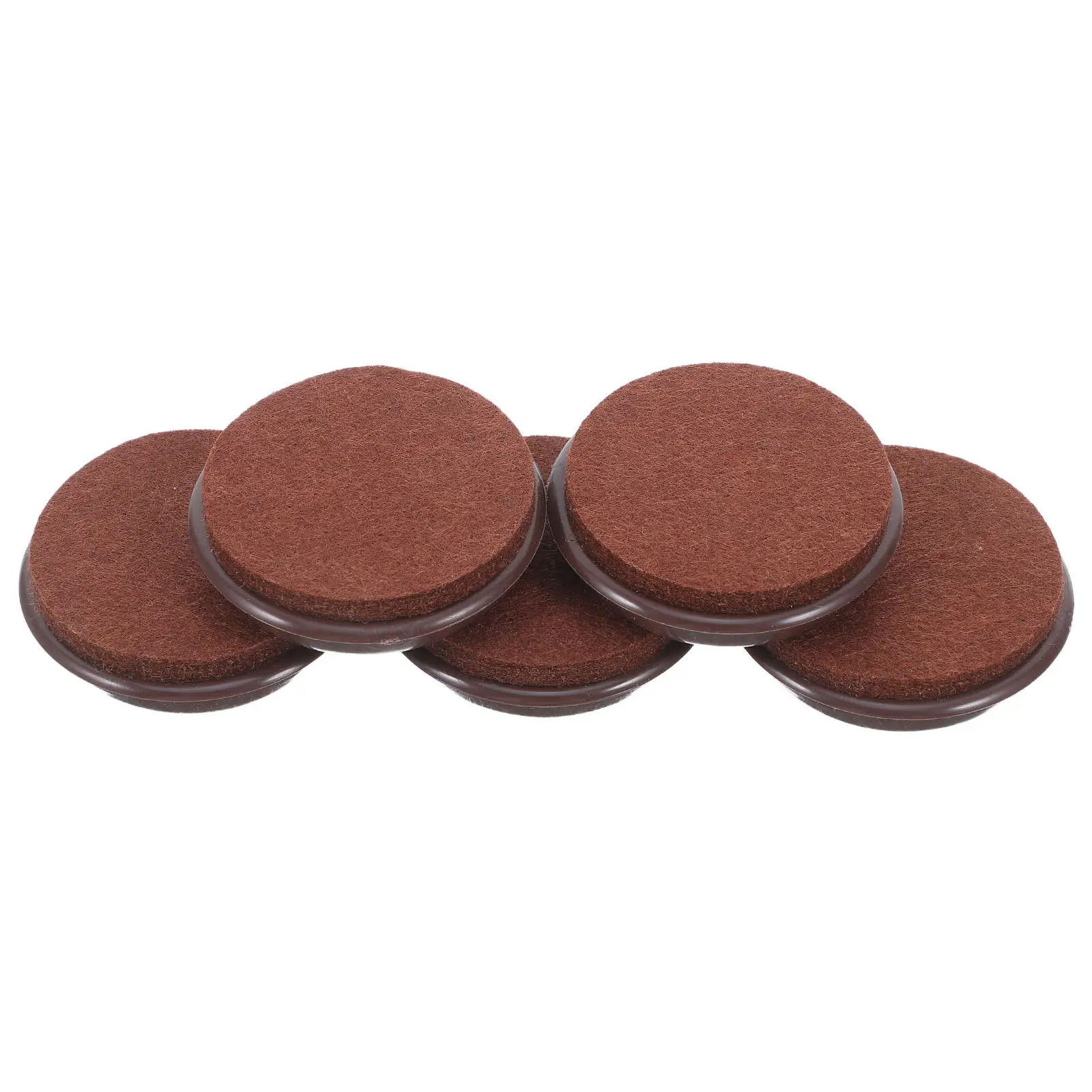 5Pcs Round Plastic Furniture Pads Anti-Slip Caster Stoppers Carpet Gripper Furniture Cups Noise Reduction Non-Slip Floor