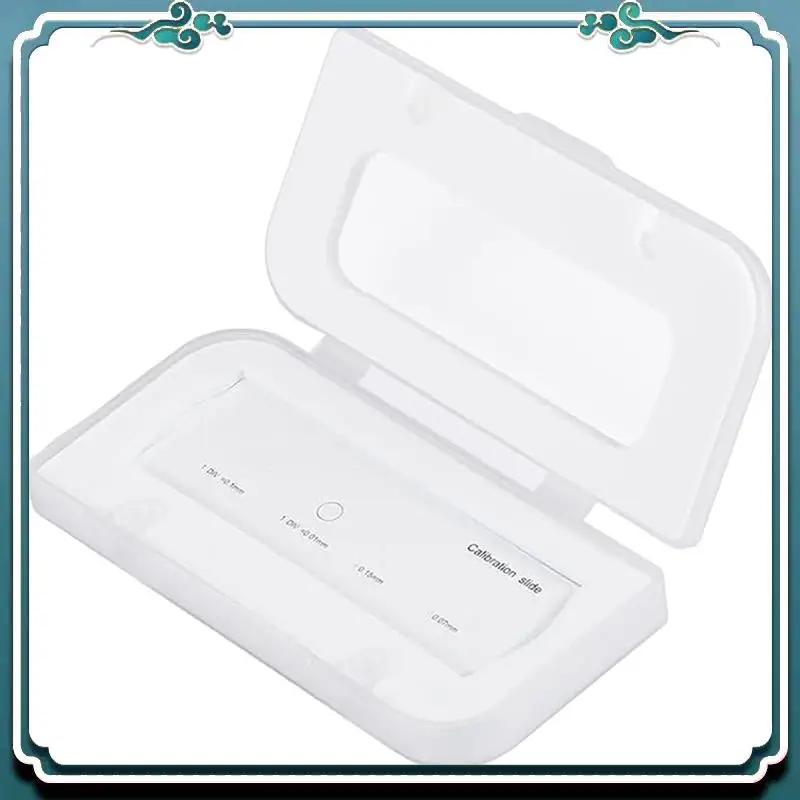 سهلة الاستخدام 0.01 مللي متر المجهر معايرة الشريحة حاكم عبر المرحلة المجهر شبكاني معايرة كاميرا حاكم #1