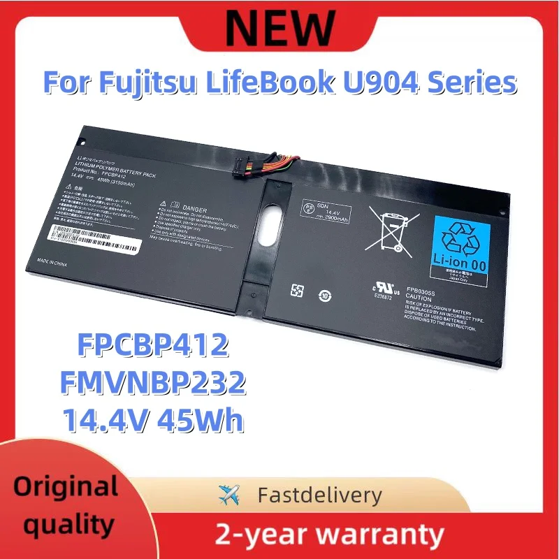 FPCBP412 FMVNBP232 Laptop Battery For Fujitsu LifeBook U904 U9040MXPB1DE U9040MXPR1DE U9040MXPC1DE Series FPB0305S CP636060-01