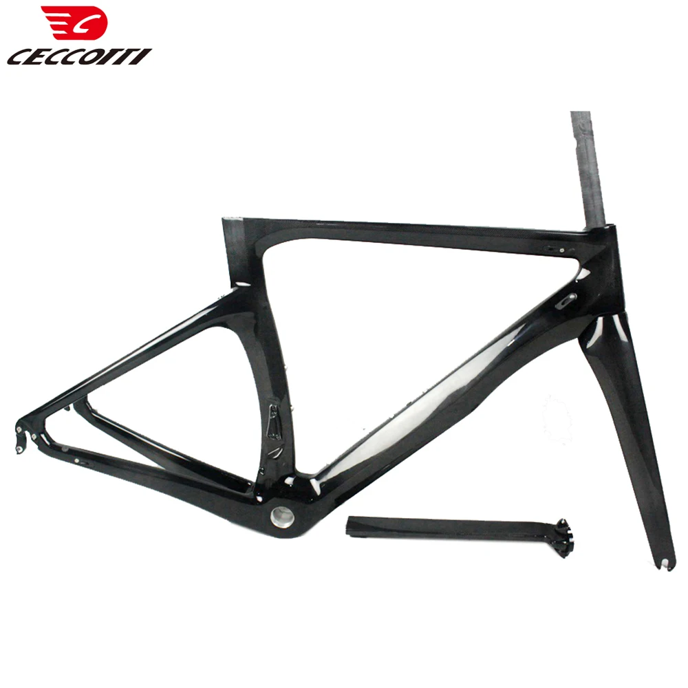 Full Carbon Fiber Racing Road Bike Frame, Fork, Seatpost, Clamp, Headsets, 700C Road Bike Frame, Glossy or Matte Frameset